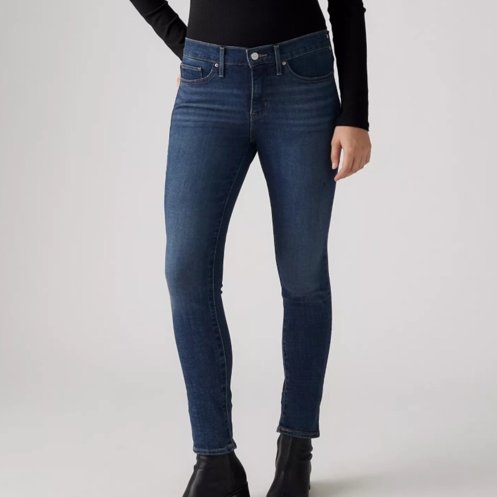Levi's Bold Curve Skinny Blue Skinny Jeans with Stretch Denim 6/28